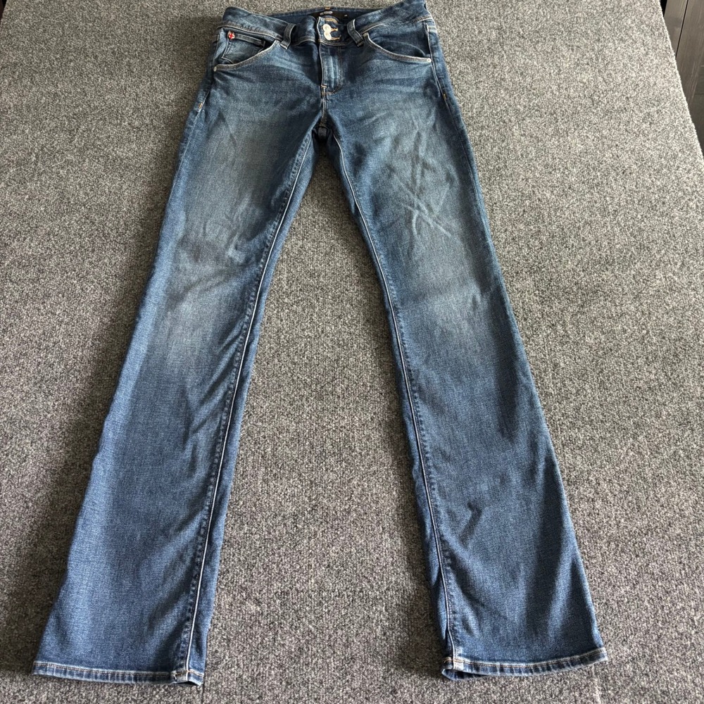Hudson Beth Baby Bootcut Jeans Size 30 Dark Wash Low Rise Stretch Denim